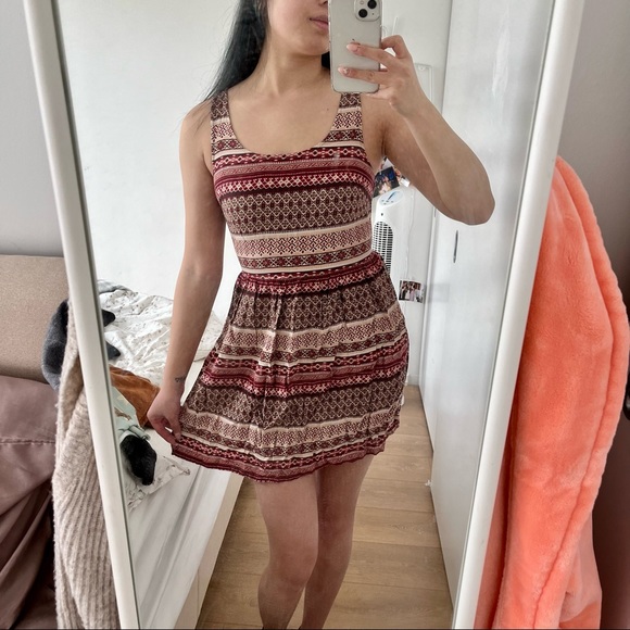 Open back boho mini dress - Picture 1 of 4